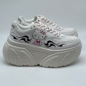 Hello Kitty Platform Sneakers by Bershka – Size 39 – Like New
